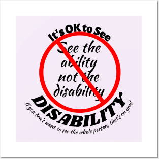 It's OK to see the Disability! Posters and Art